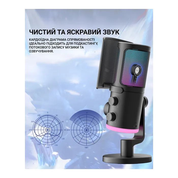 Мікрофон Fifine AM6W USB White (AM6W) зображення 12