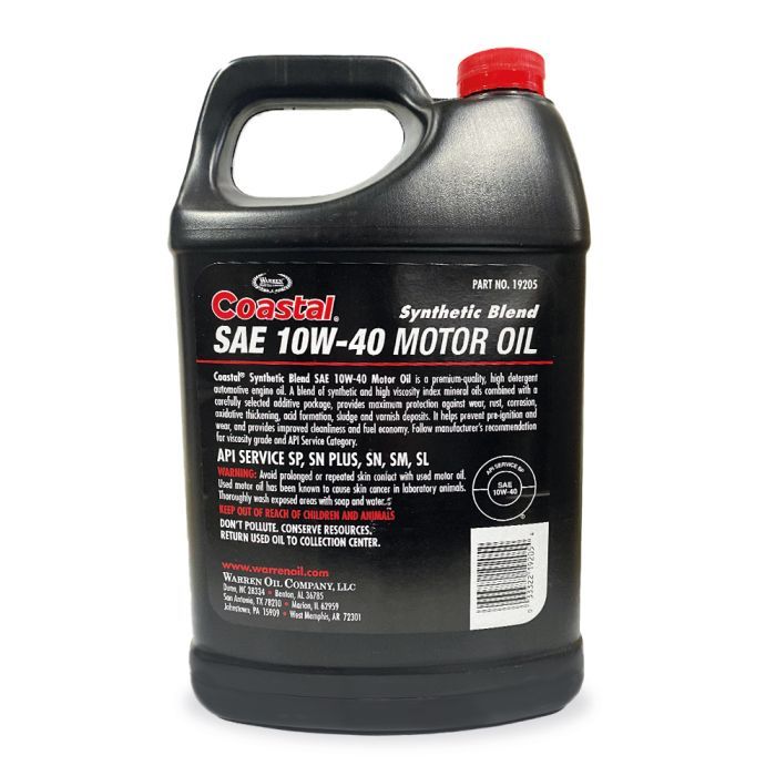 Моторна олива Coastal Synthetic Blend 10W40 3,75л зображення 2