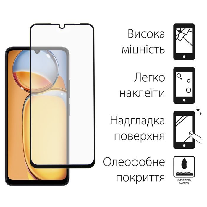 Стекло защитное Dengos Xiaomi Redmi 13C 4G + camera module glass (DG-TGSCP-04) изображение 2