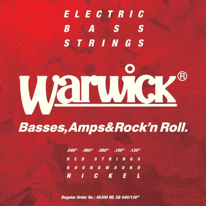Струны для гитары Warwick Red Nickel Plated Medium Light 5-String (40-130) (46300 ML 5B)