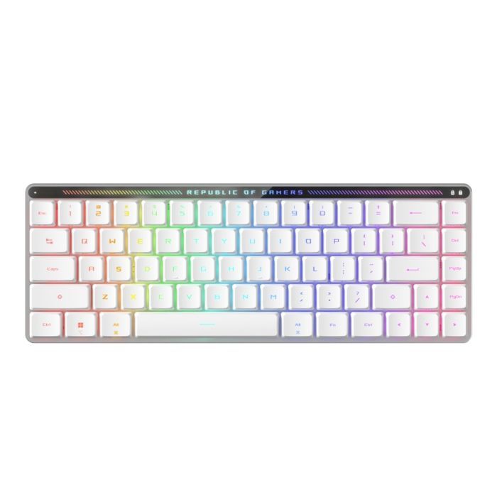 Клавиатура ASUS ROG Falchion RX Low Profile Red Wireless/Bluetooth/USB UA White (90MP03EC-BKMA10)