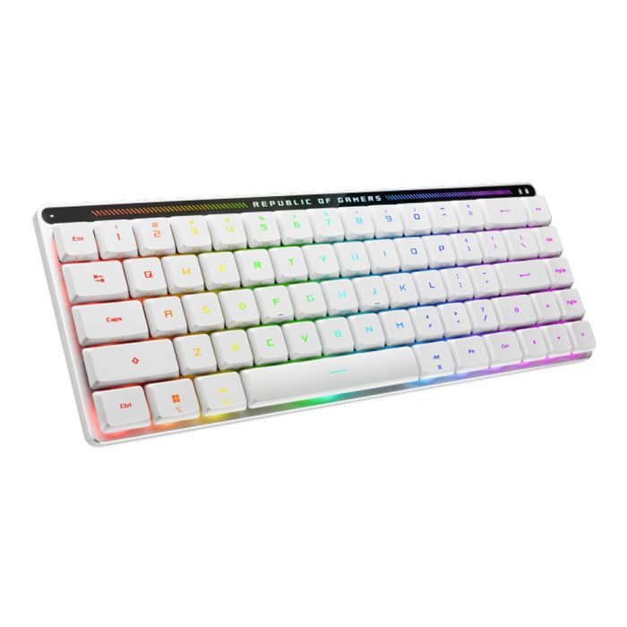 Клавиатура ASUS ROG Falchion RX Low Profile Red Wireless/Bluetooth/USB UA White (90MP03EC-BKMA10) изображение 3