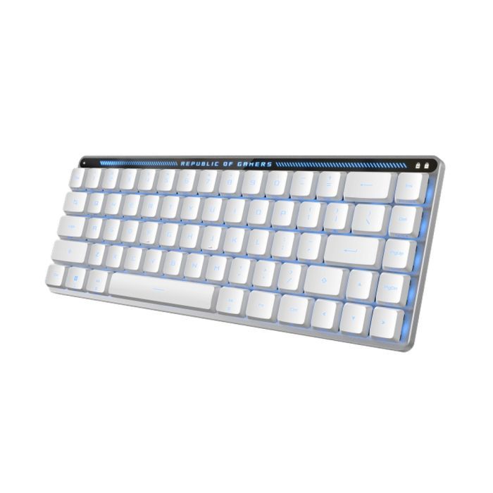 Клавиатура ASUS ROG Falchion RX Low Profile Red Wireless/Bluetooth/USB UA White (90MP03EC-BKMA10) изображение 4