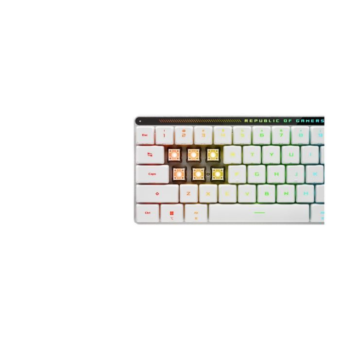 Клавиатура ASUS ROG Falchion RX Low Profile Red Wireless/Bluetooth/USB UA White (90MP03EC-BKMA10) изображение 8