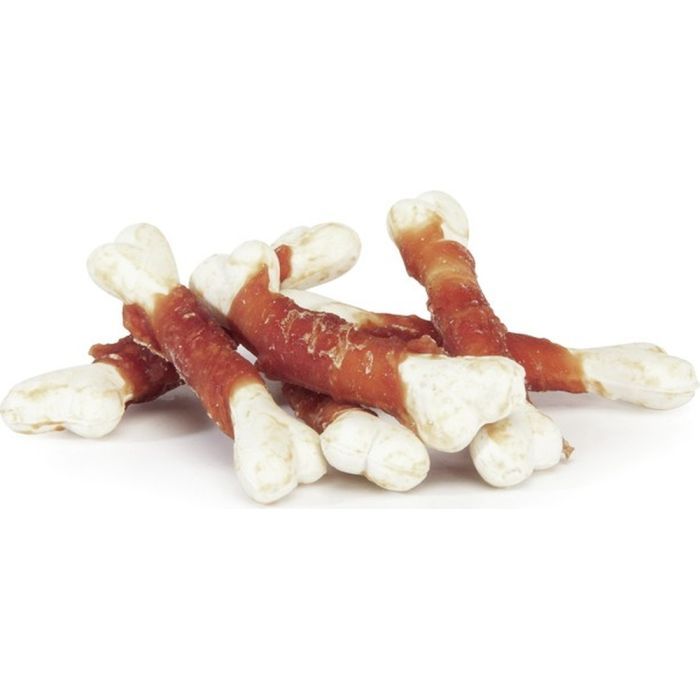 Лакомство для собак Camon Кальциевая косточка обмотанная уткой 14 шт 80 г (AE516) изображение 2