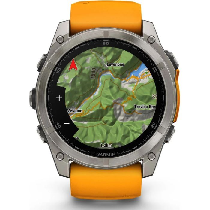 Смарт-часы Garmin fenix 8 51mm, AMOLED, Saph, Ti/Bare/Grpht, SparkOrg/GrphtBd, (010-02905-11) изображение 9