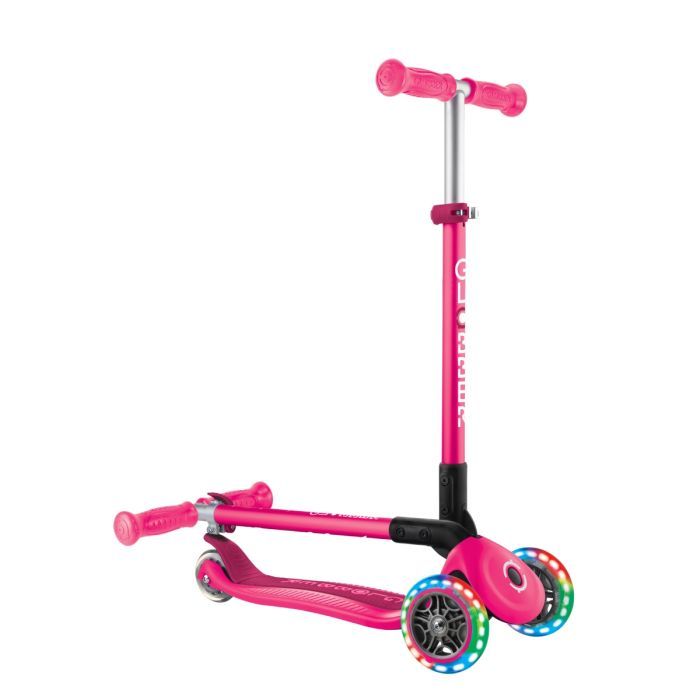 Самокат Globber Primo Foldable Lights колеса с подсветкой до 50 кг. 3+ Зеленый (432-106-3) изображение 6