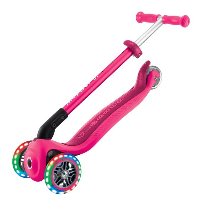 Самокат Globber Primo Foldable Lights колеса с подсветкой до 50 кг. 3+ Зеленый (432-106-3) изображение 9