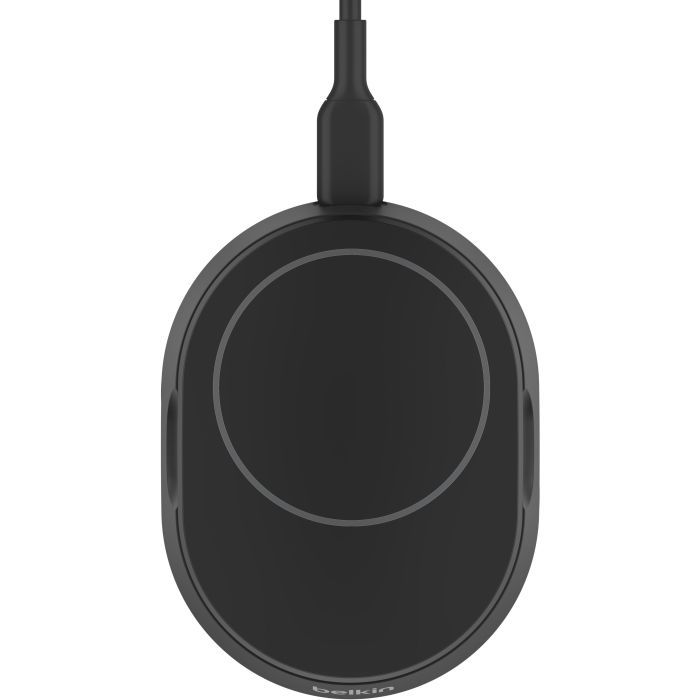 Зарядний пристрій Belkin 15W Magnetic Stand Qi2 20W adapter USB-C black (WIA008VFBK) зображення 5