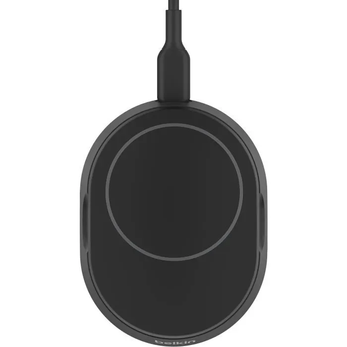 Зарядний пристрій Belkin 15W Magnetic Stand Qi2 20W adapter USB-C black (WIA008VFBK) зображення 5