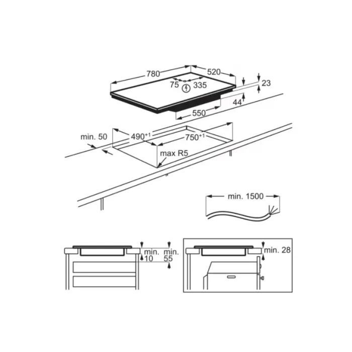 Варочна поверхня Electrolux EIS82453 зображення 11