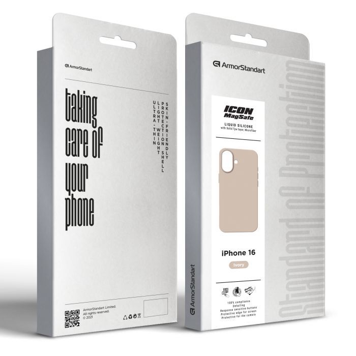 Чехол для мобильного телефона Armorstandart ICON2 MagSafe Apple iPhone 16 Ivory (ARM80180) изображение 2