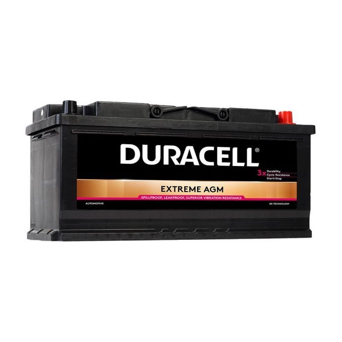 Аккумулятор автомобильный Duracell Extreme AGM Start-Stop DE105AGM 105Ah 950A (100AH)