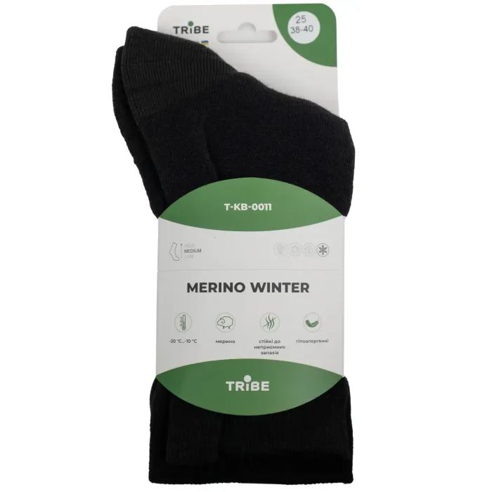 Носки Tribe Merino Winter black 38-40 (T-KB-0011-black-38-40) изображение 8