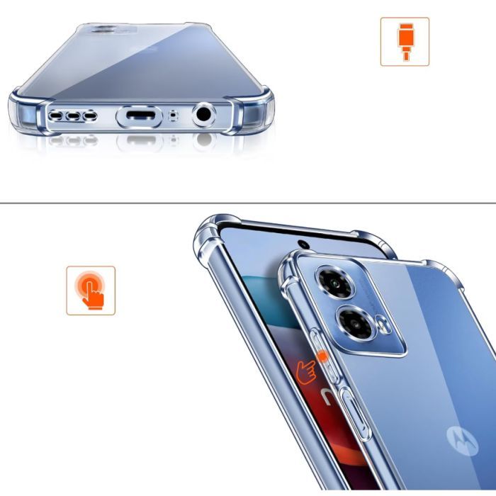 Чехол для мобильного телефона BeCover Anti-Shock Motorola Moto G35 Clear (712779) изображение 2