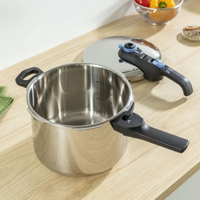 Каструля Tefal Secure Trendy, 4л, (скороварка) з паровим кошиком (P2580402) зображення 3