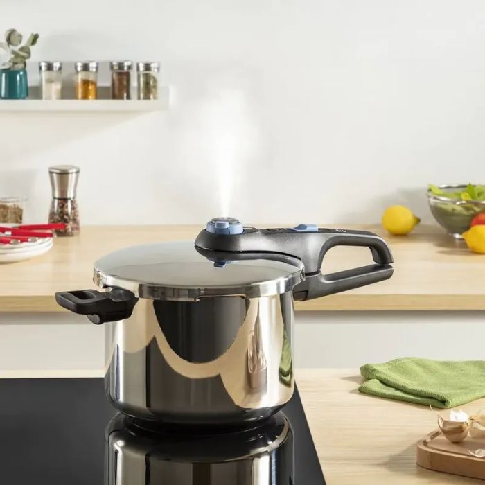 Каструля Tefal Secure Trendy, 4л, (скороварка) з паровим кошиком (P2580402) зображення 5