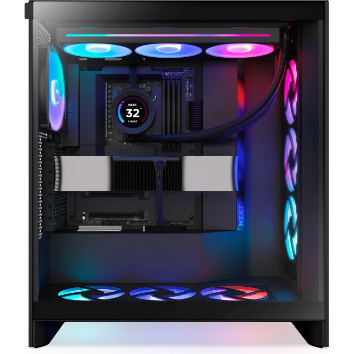 Корпус NZXT H7 Flow RGB All Black (CM-H72FB-R1) изображение 6