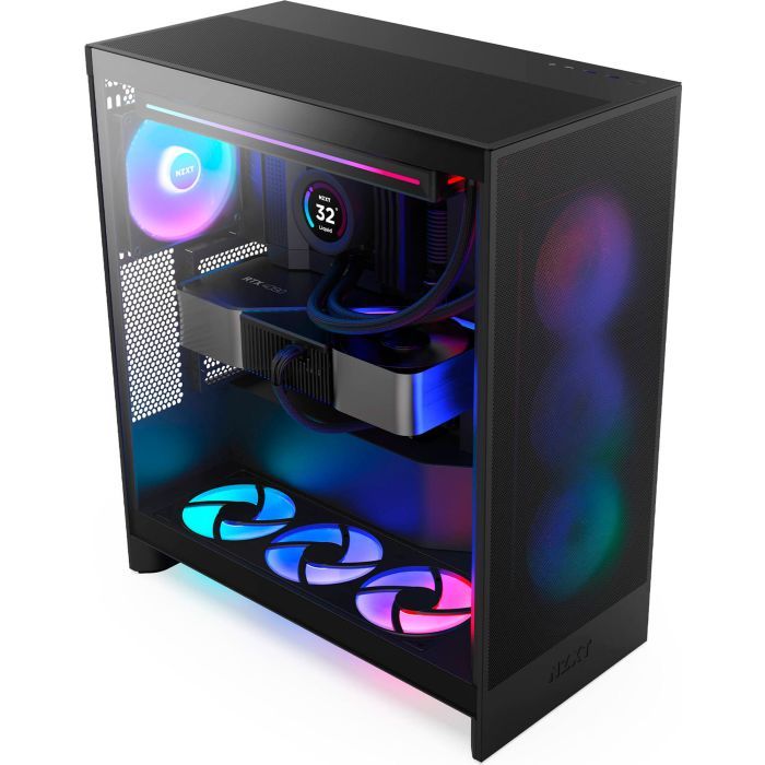 Корпус NZXT H7 Flow RGB All Black (CM-H72FB-R1) изображение 8