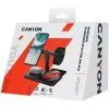 Зарядний пристрій Canyon wireless charger WS-404 15W 4in1 Black (CNS-WCS404) зображення 3