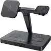 Зарядний пристрій Canyon wireless charger WS-404 15W 4in1 Black (CNS-WCS404)