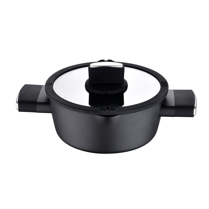 Каструля Bergner Ion, з кришкою 2 л (BG-35800-BK) зображення 2