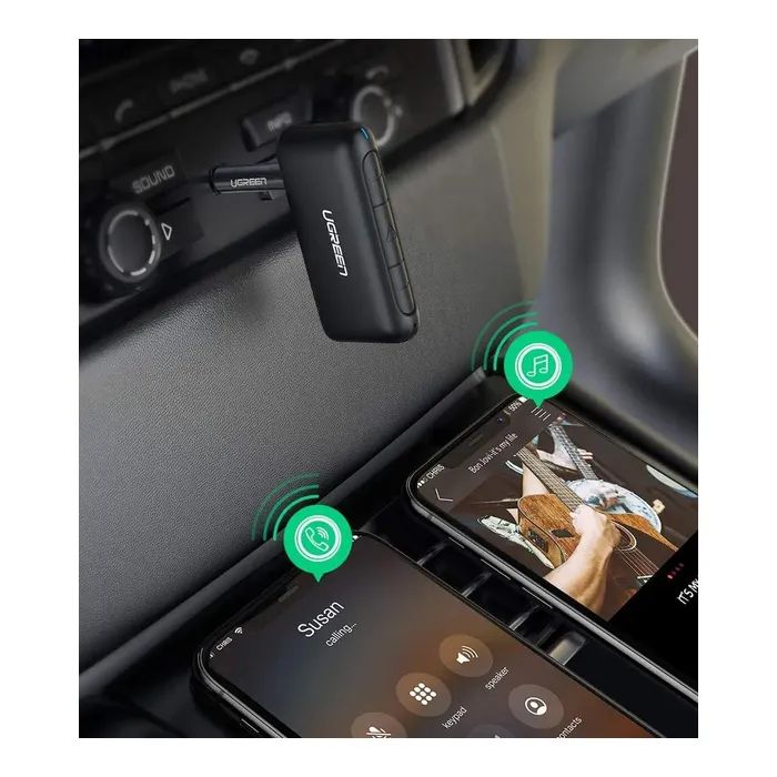 FM модулятор Ugreen CM276 Bluetooth 5.0 Receiver Audio Adapter (CM276) изображение 4