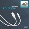 Дата кабель USB 2.0 AM to Lightning 1.0m 12W white Digitus (AK-600108-010-W) изображение 10