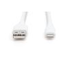 Дата кабель USB 2.0 AM to Lightning 1.0m 12W white Digitus (AK-600108-010-W) изображение 4