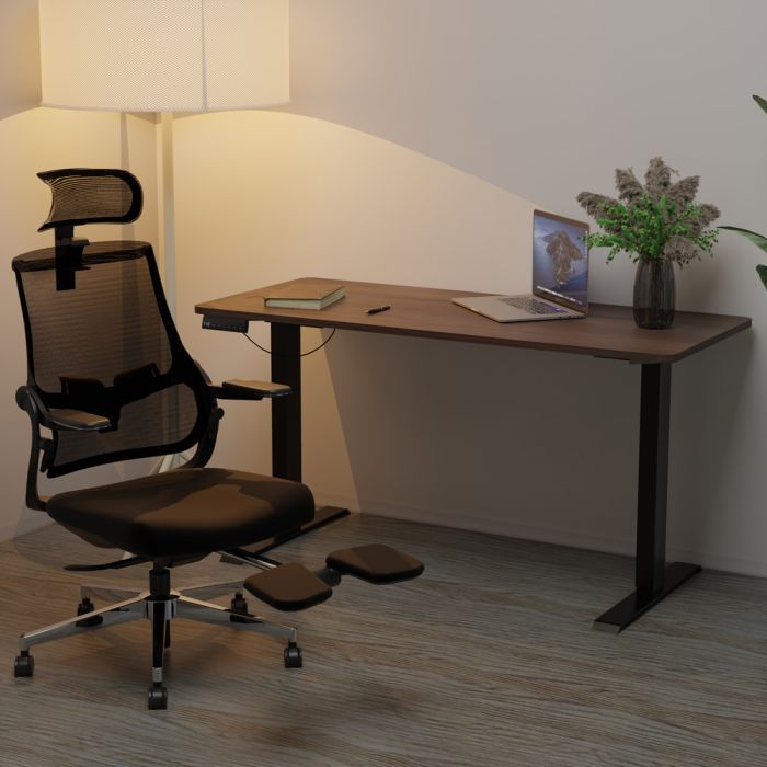 Компьютерный стол Mealux PowerDesk Duo Walnut (EVO-242 Duo Walnut /B) изображение 6