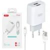 Зарядное устройство XO L57 2.4A/2USB + lightning (XO-L57-LGHT) изображение 3