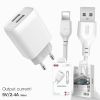 Зарядное устройство XO L57 2.4A/2USB + lightning (XO-L57-LGHT) изображение 5