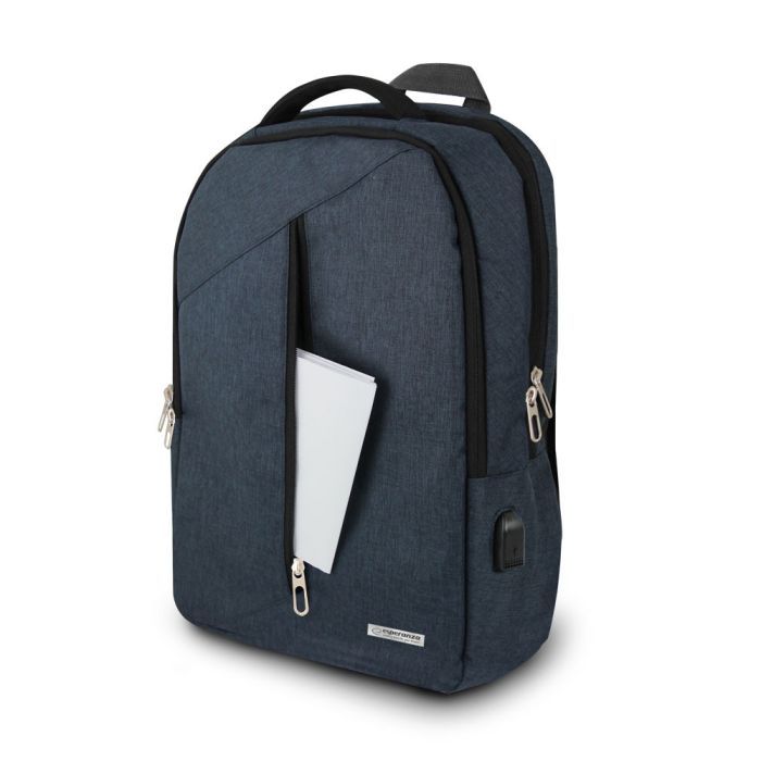 Рюкзак для ноутбука Esperanza 15.6" TARANTO, gray (ET196) изображение 3