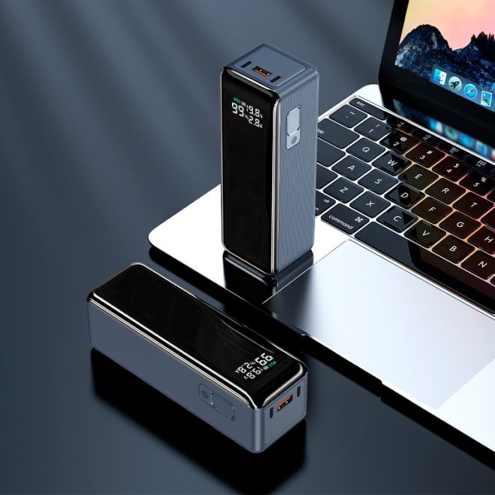 Батарея универсальная Atria 30000mAh PD/3.1/160W(Max)80W+80W, QC/3.0/22.5W (WPD-160S) изображение 7