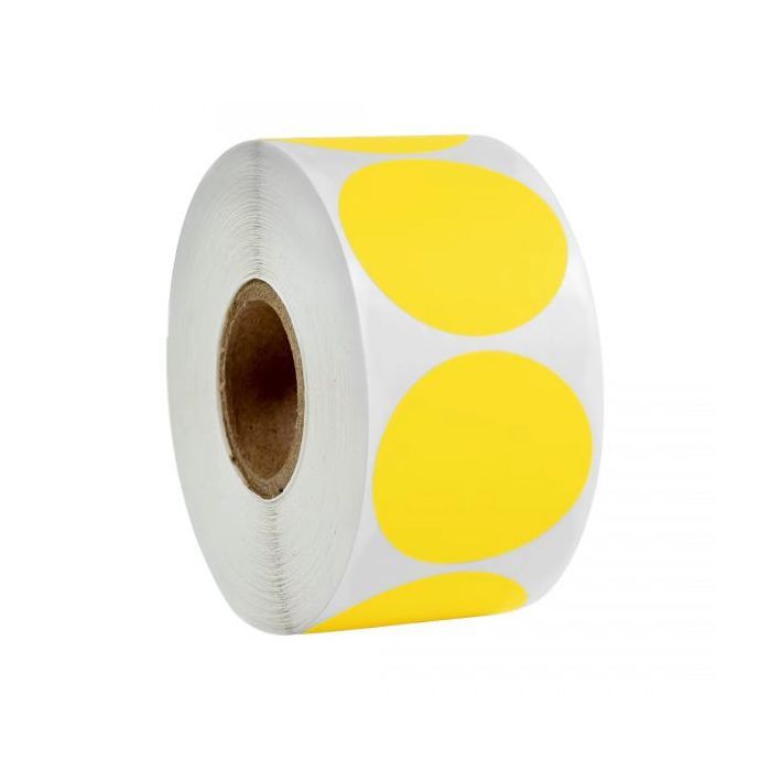 Етикетка UKRMARK термо ECO 38x38/ 0.1тис, коло, жовтий (900389)