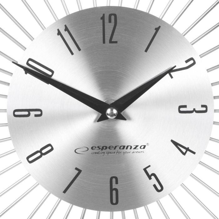Настінний годинник Esperanza Wall Clock Boston 50 см з променями з і сталі та кристалами (EHC002) зображення 3