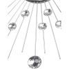Настінний годинник Esperanza Wall Clock Boston 50 см з променями з і сталі та кристалами (EHC002) зображення 4