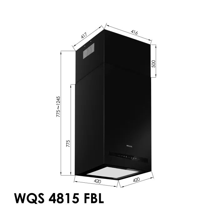 Витяжка кухонна Weilor WQS 4815 FBL зображення 11