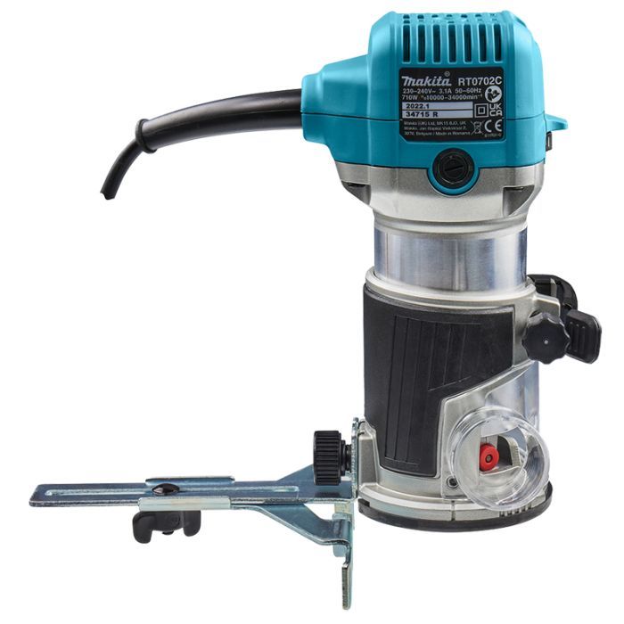 Фрезер Makita RT0702CX2 710ВТ, цанга 6 та 8мм, 10000-34000об/хв (RT0702CX2) зображення 6