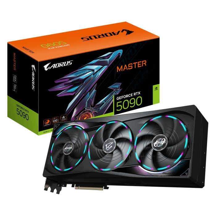Відеокарта GIGABYTE GeForce RTX5090 32GB MASTER (GV-N5090AORUS M-32GD) зображення 10