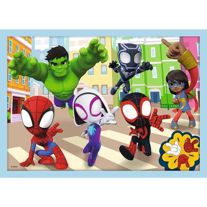 Пазл Trefl Spiderman Команда Спайда 4 in 1 (12, 15, 20, 24) элемента (5900511346114) изображение 3