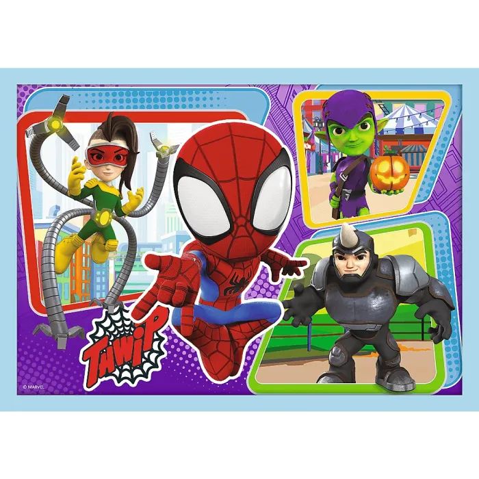 Пазл Trefl Spiderman Команда Спайда 4 in 1 (12, 15, 20, 24) элемента (5900511346114) изображение 5
