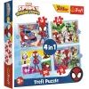 Пазл Trefl Spiderman Команда Спайда 4 in 1 (12, 15, 20, 24) элемента (5900511346114)
