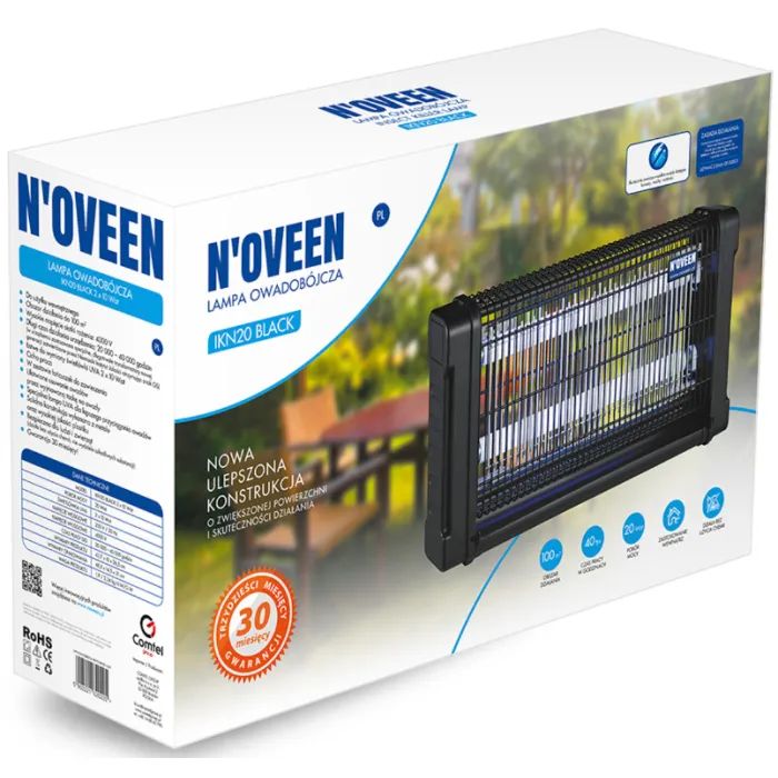 Инсектицидная лампа N'oveen IKN20 (RL076451) изображение 6