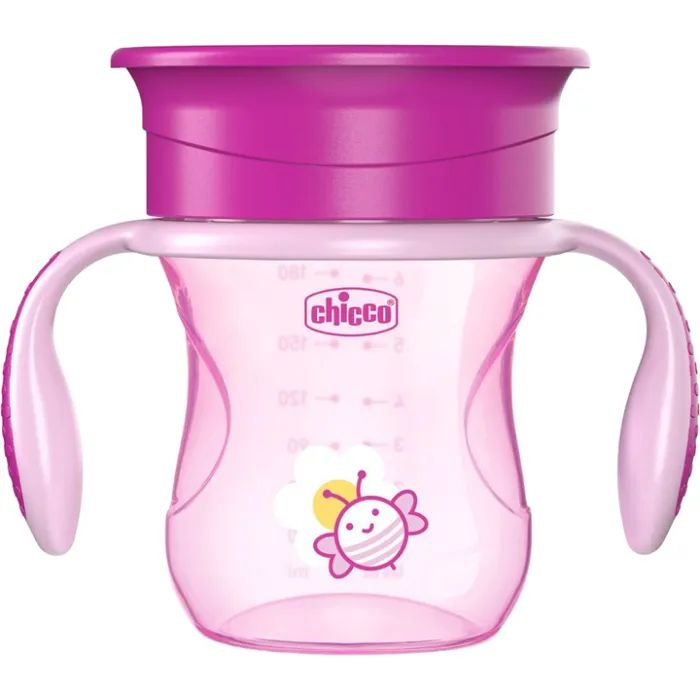 Поильник-непроливайка Chicco Perfect Cup 12 м+ Рожева 200 мл (06951.10)