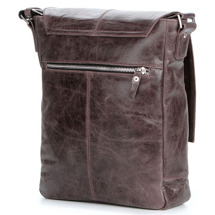 Сумка Shvigel Кожаная Коричневая (00796) изображение 6