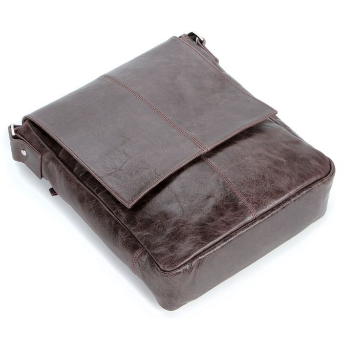 Сумка Shvigel Кожаная Коричневая (00796) изображение 8