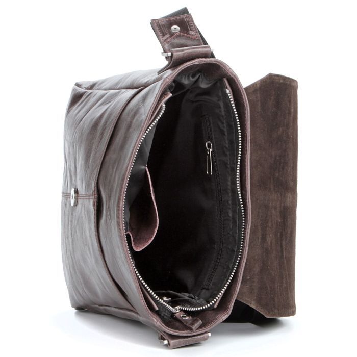 Сумка Shvigel Кожаная Коричневая (00796) изображение 9