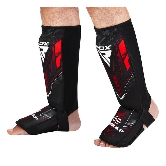 Захист гомілки і стопи RDX Neoprene Shin Instep IMMAF-1-Red L (SGN-IMF-1R-L) зображення 3