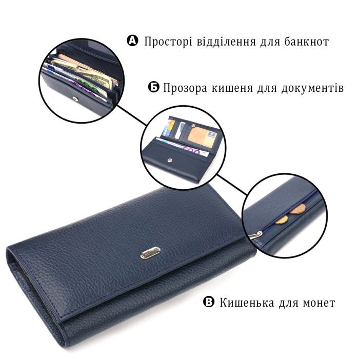 Гаманець Canpellini З натуральної шкіри Коричневий (21654) зображення 4